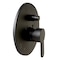 Alfi Brand Black Matte Shower Valve with Rounded Lever Handle and Diverter AB3101-BM - alternate 2